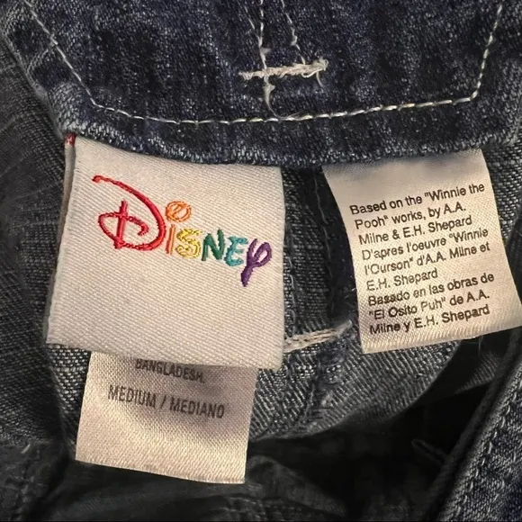 Disney Eeyore Embroidered Denim Overall Shorts