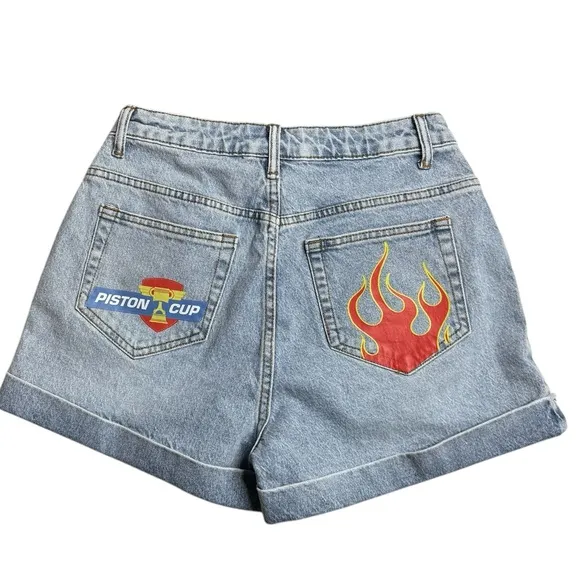 Disney Pixar lightening McQueen cars denim shorts Size 5