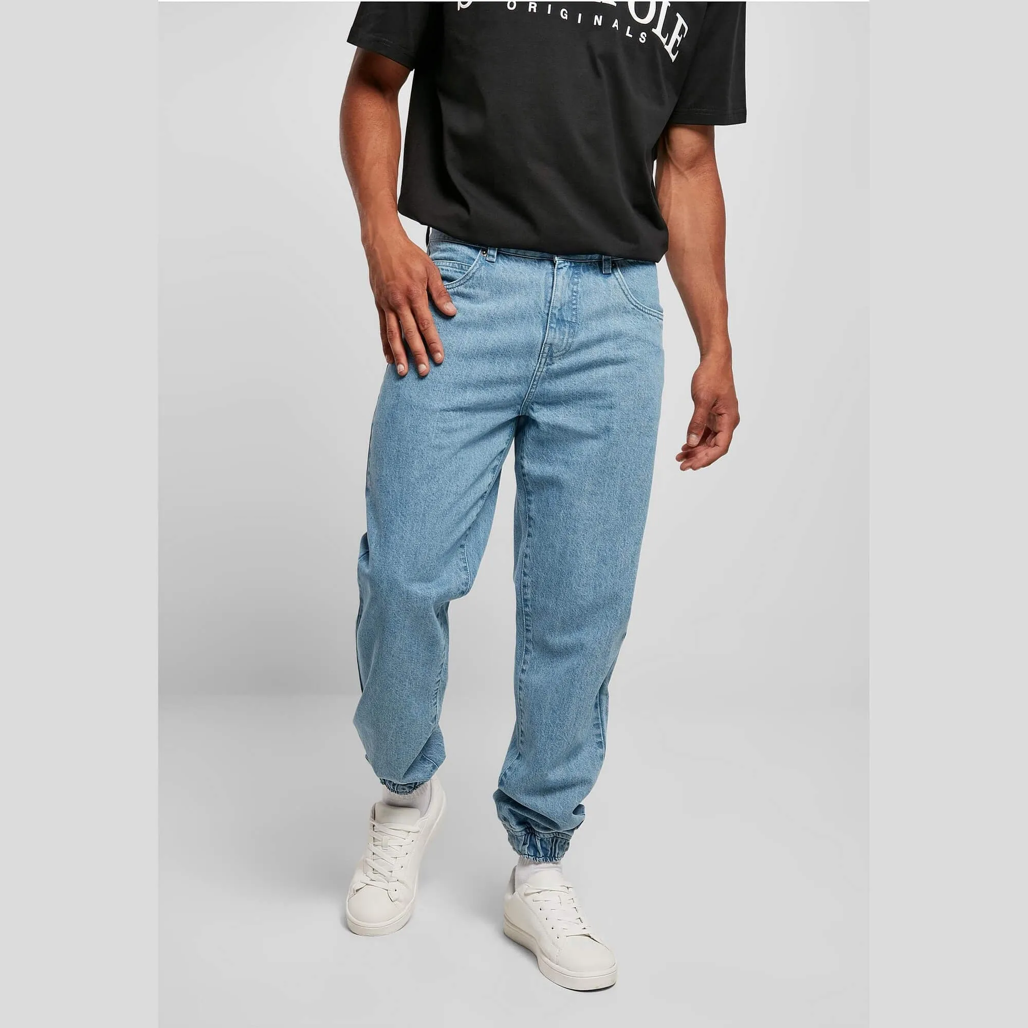 Džínsy jogger Southpole Denim Jogg Pants Midblue Washed bledo modré