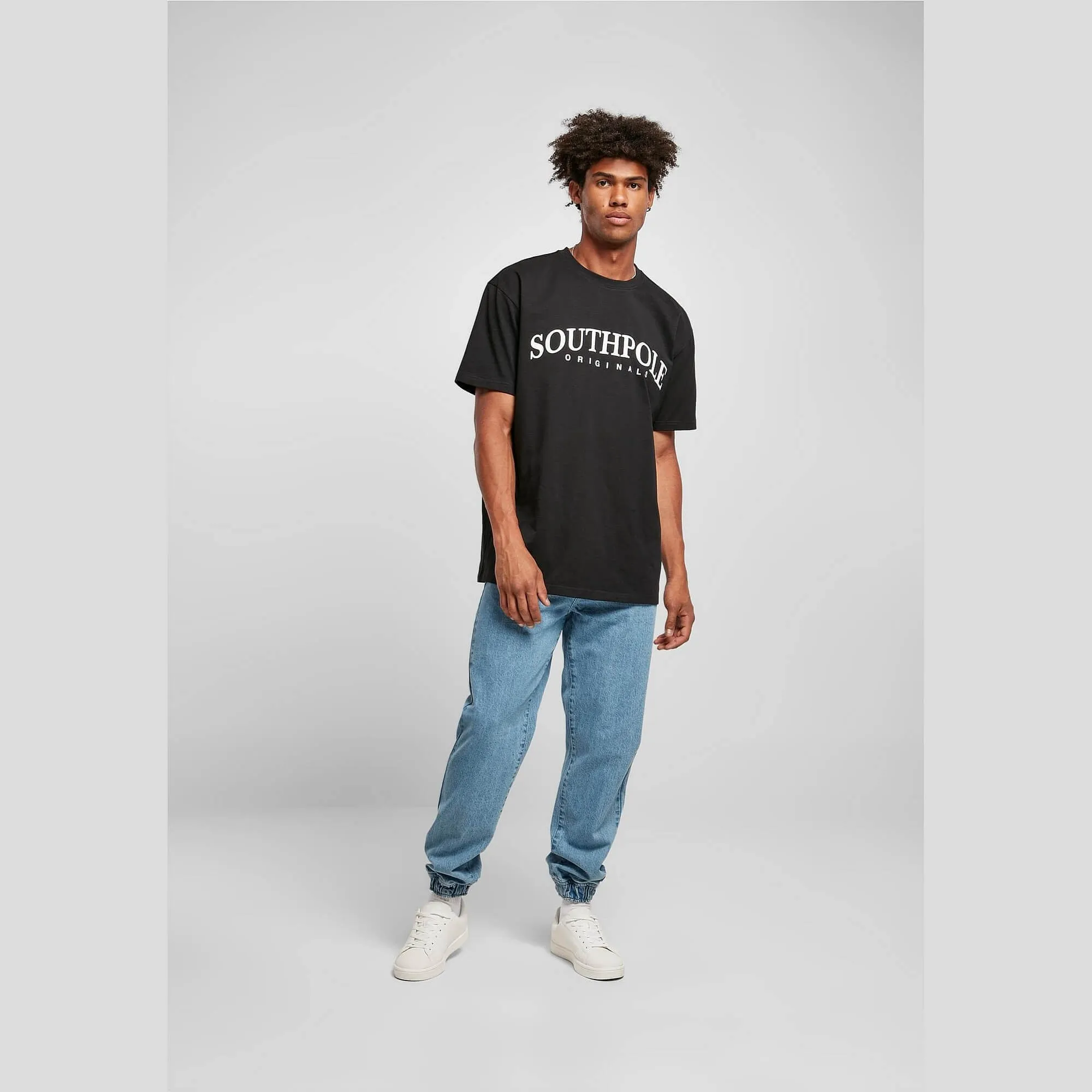 Džínsy jogger Southpole Denim Jogg Pants Midblue Washed bledo modré