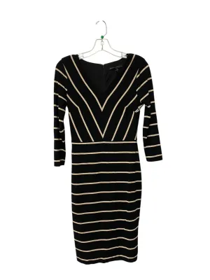Dress Casual Midi By White House Black Market In Black, Size: 2