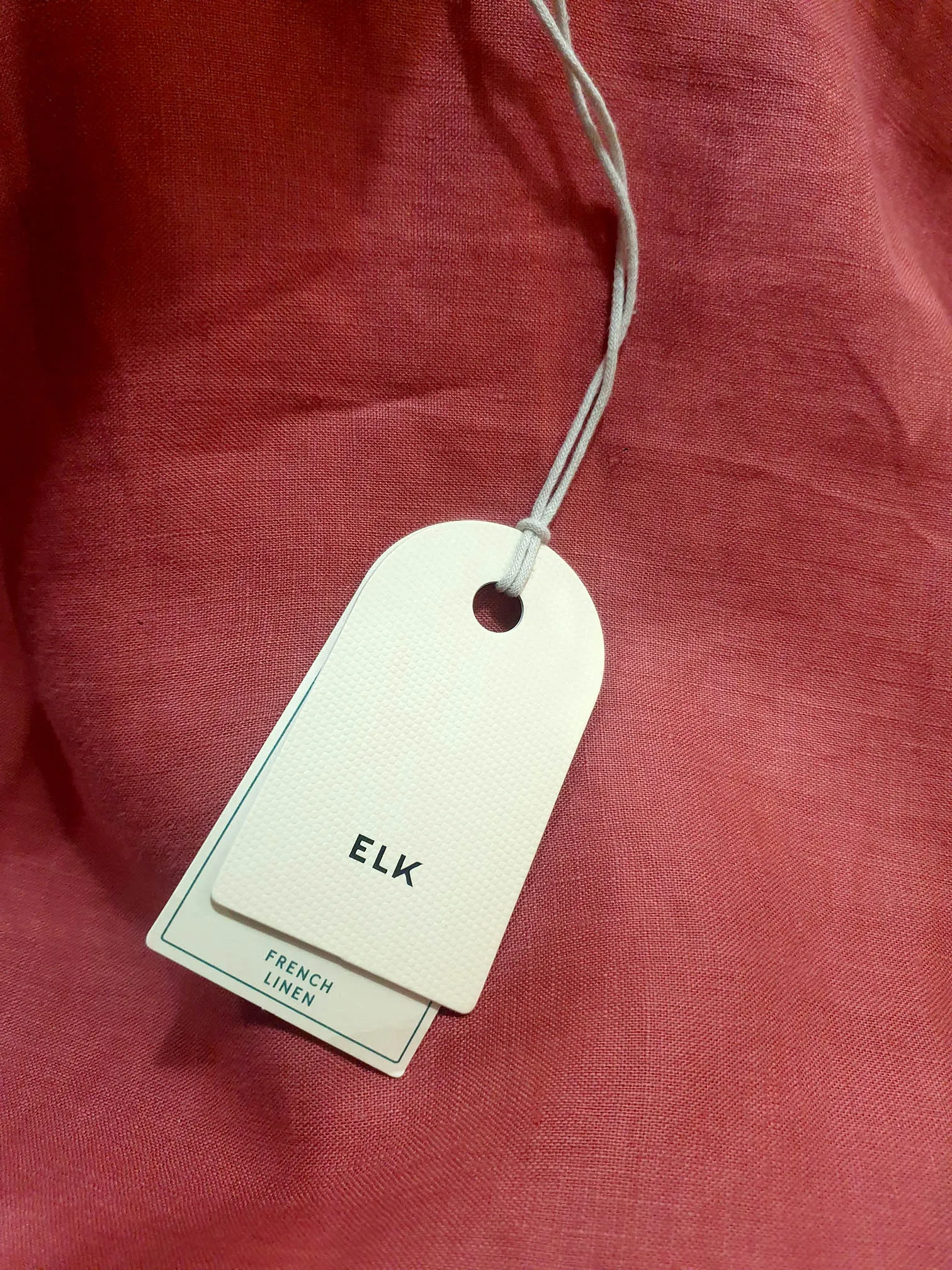 Elk red linen top size 20