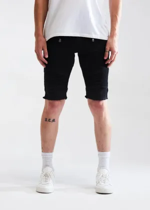 Embellish Spencer Biker Black Shorts