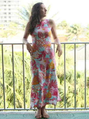 Emilee Maxi Shift Dress Tahiti