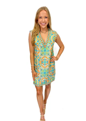 Emily McCarthy Emily Shift Dress - Poolside
