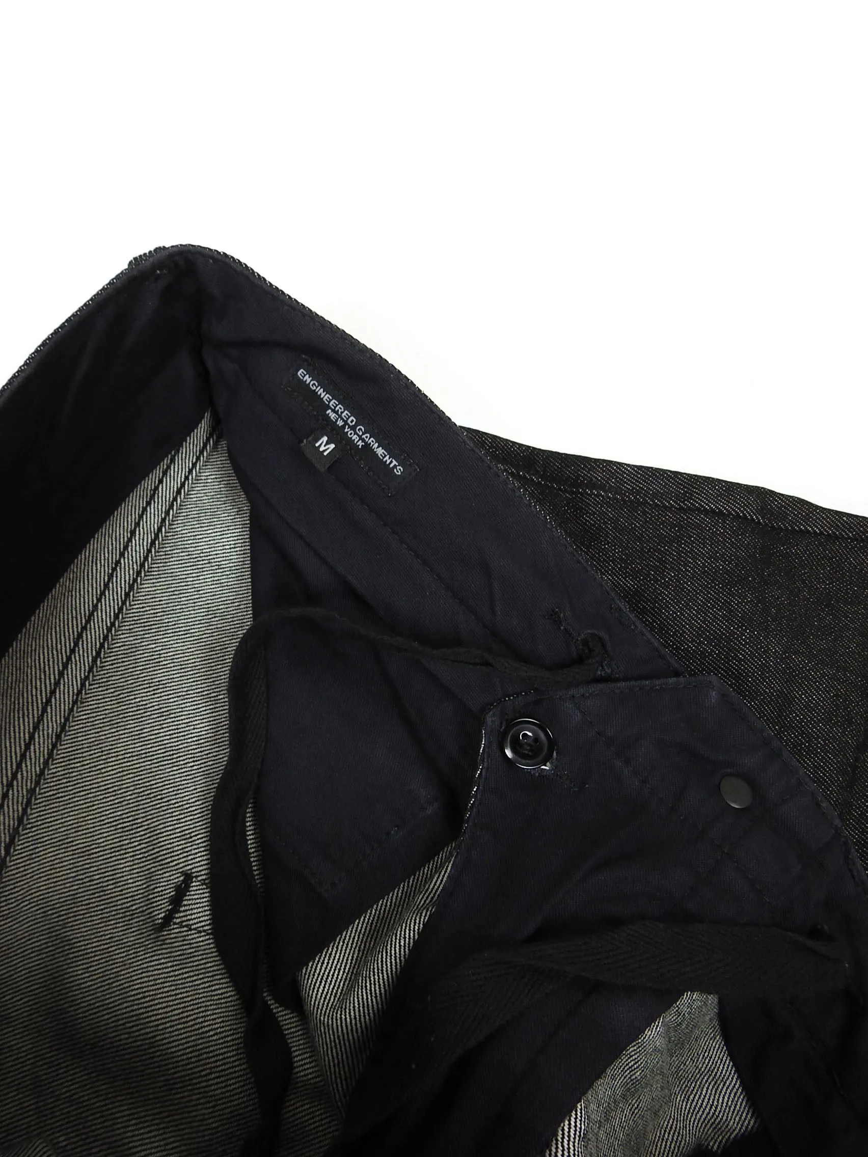 Engineered Garments Black Denim Shorts Size Medium