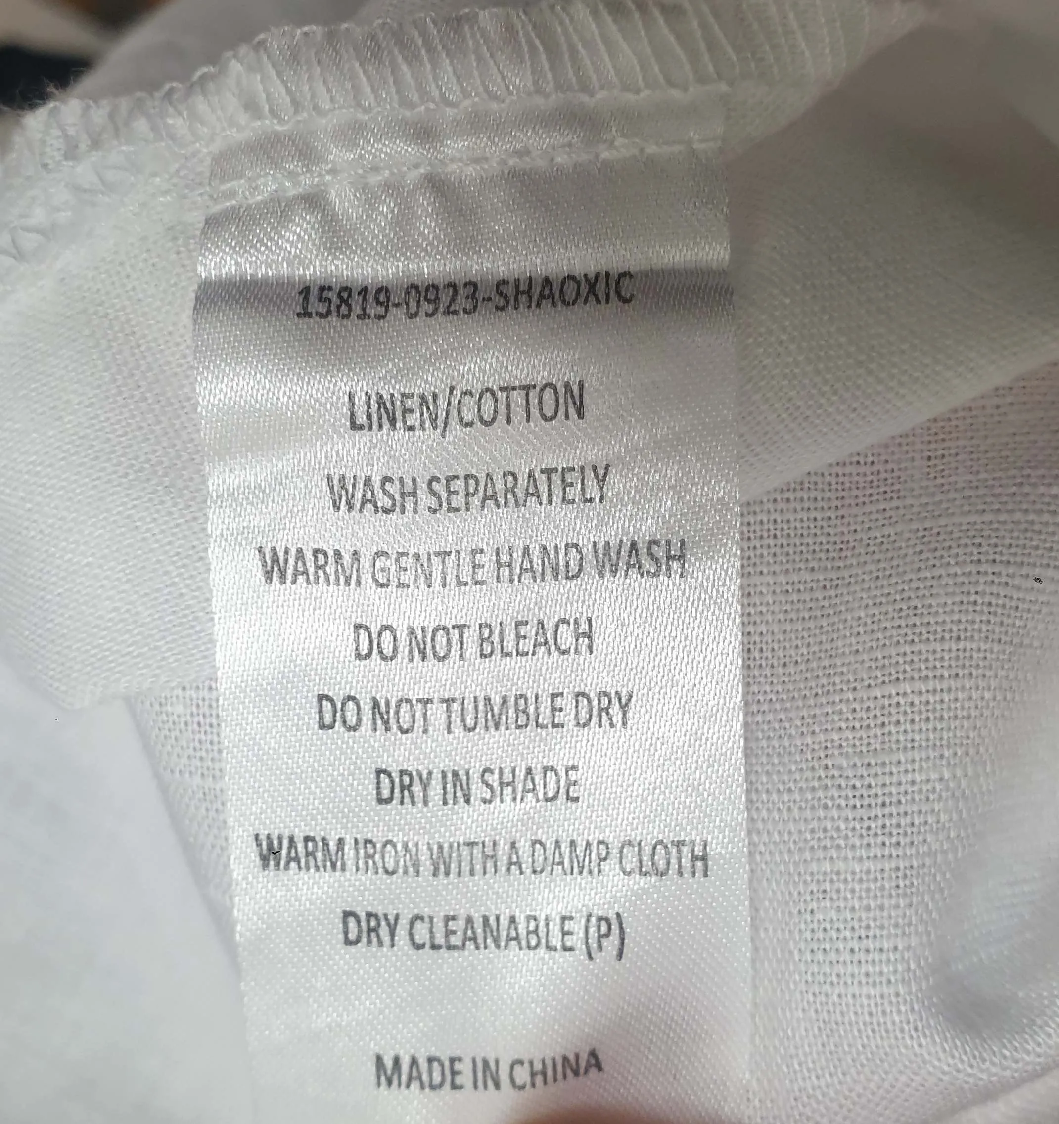 Fate   Becker white cotton-linen shirt/top size 20