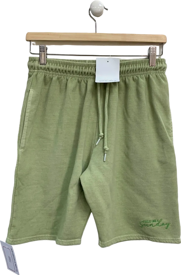 Feels Like a Sunday Green Sweat Shorts UK S