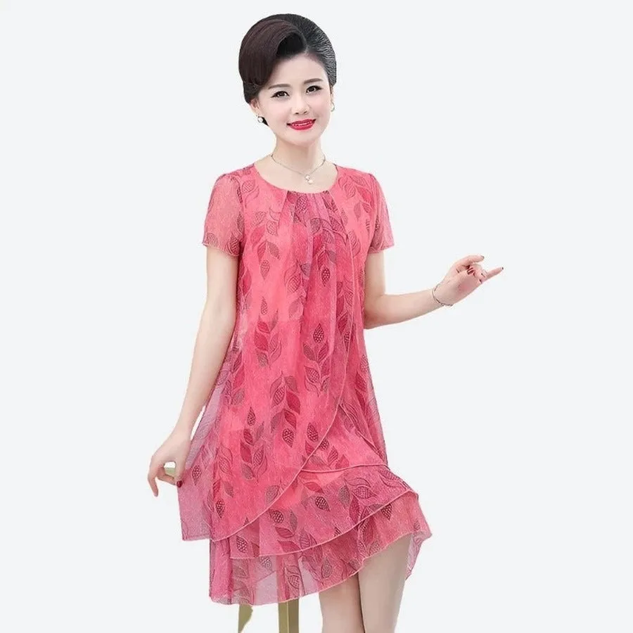 Floral Tiered Ruffle Midi Dresses