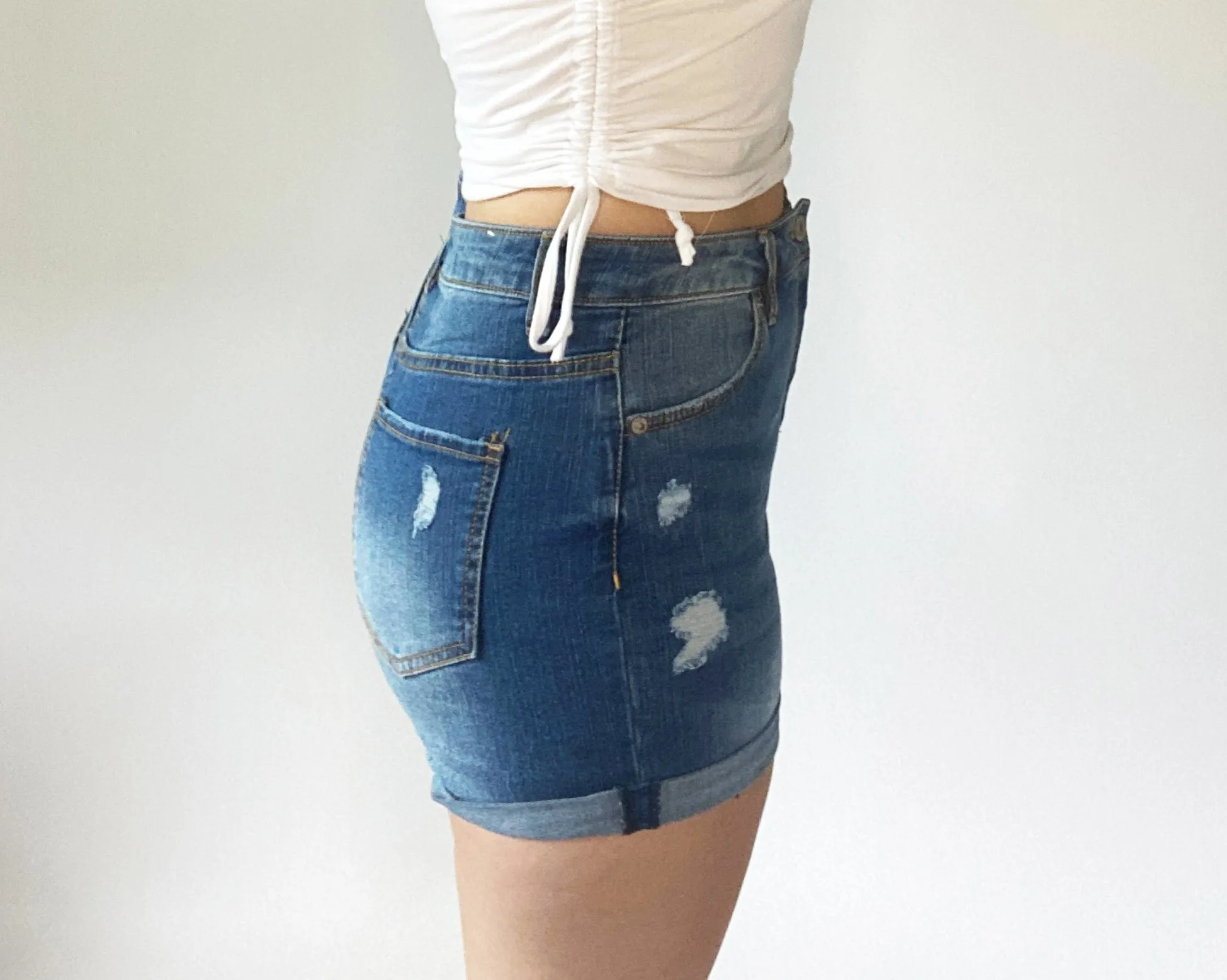 Folded Hem Shorts
