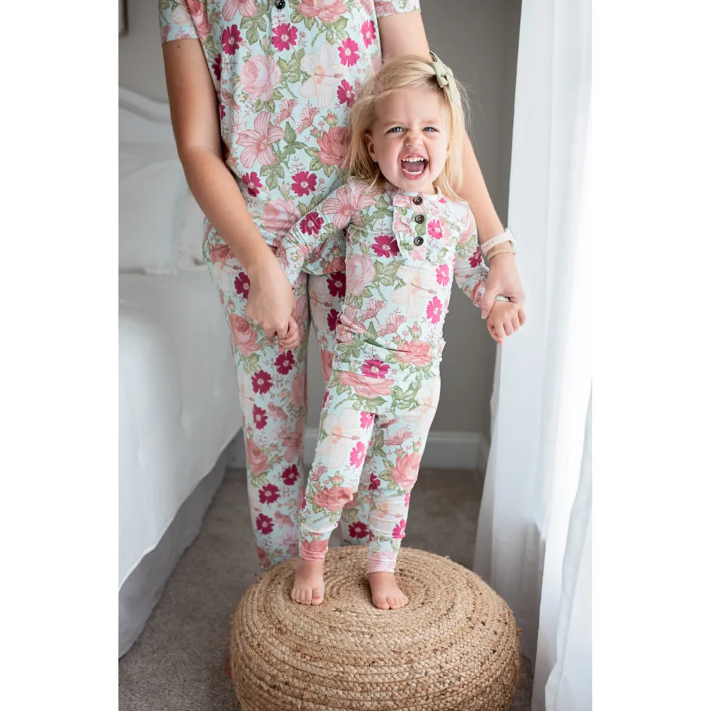 Gigi and Max Sutton Floral Mommy 2pc Loungewear Set