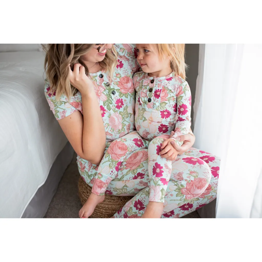 Gigi and Max Sutton Floral Mommy 2pc Loungewear Set