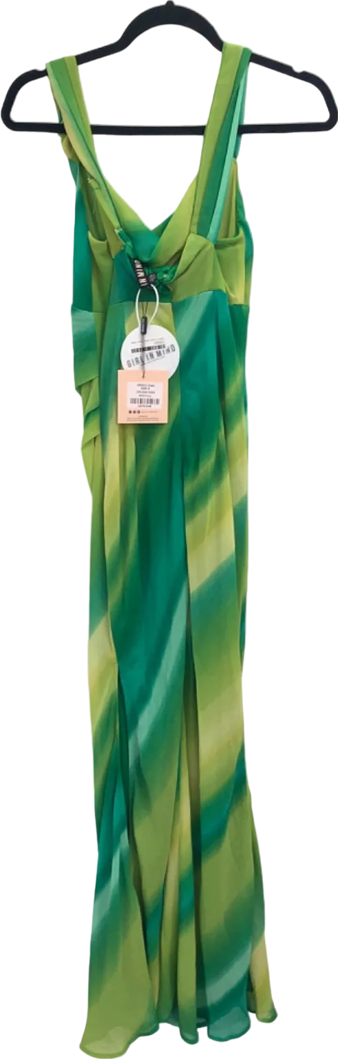 Girl In Mind Green Tie-Dye Sleeveless Dress UK 8