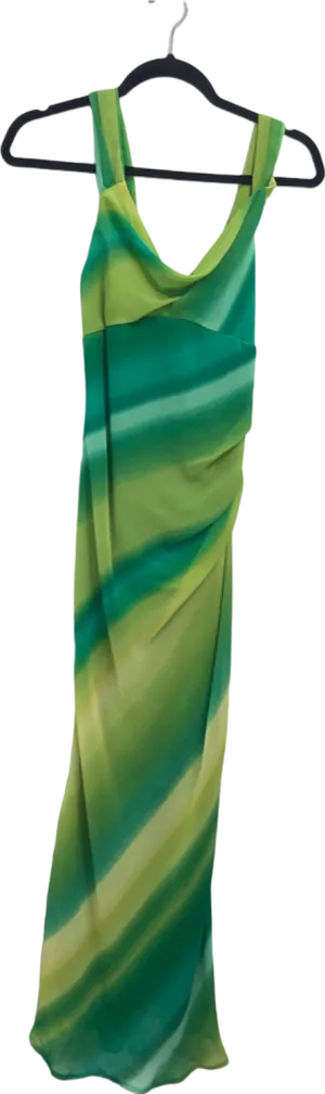 Girl In Mind Green Tie-Dye Sleeveless Dress UK 8