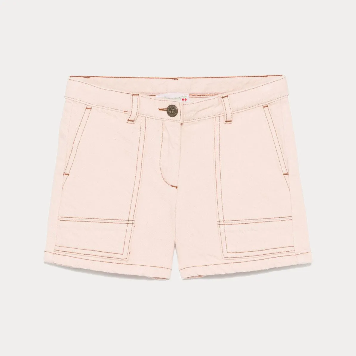 Girls Pink Denim Shorts