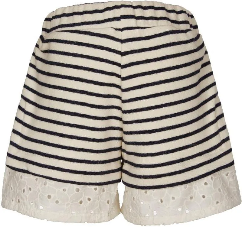 Girls Stripe Bow Shorts