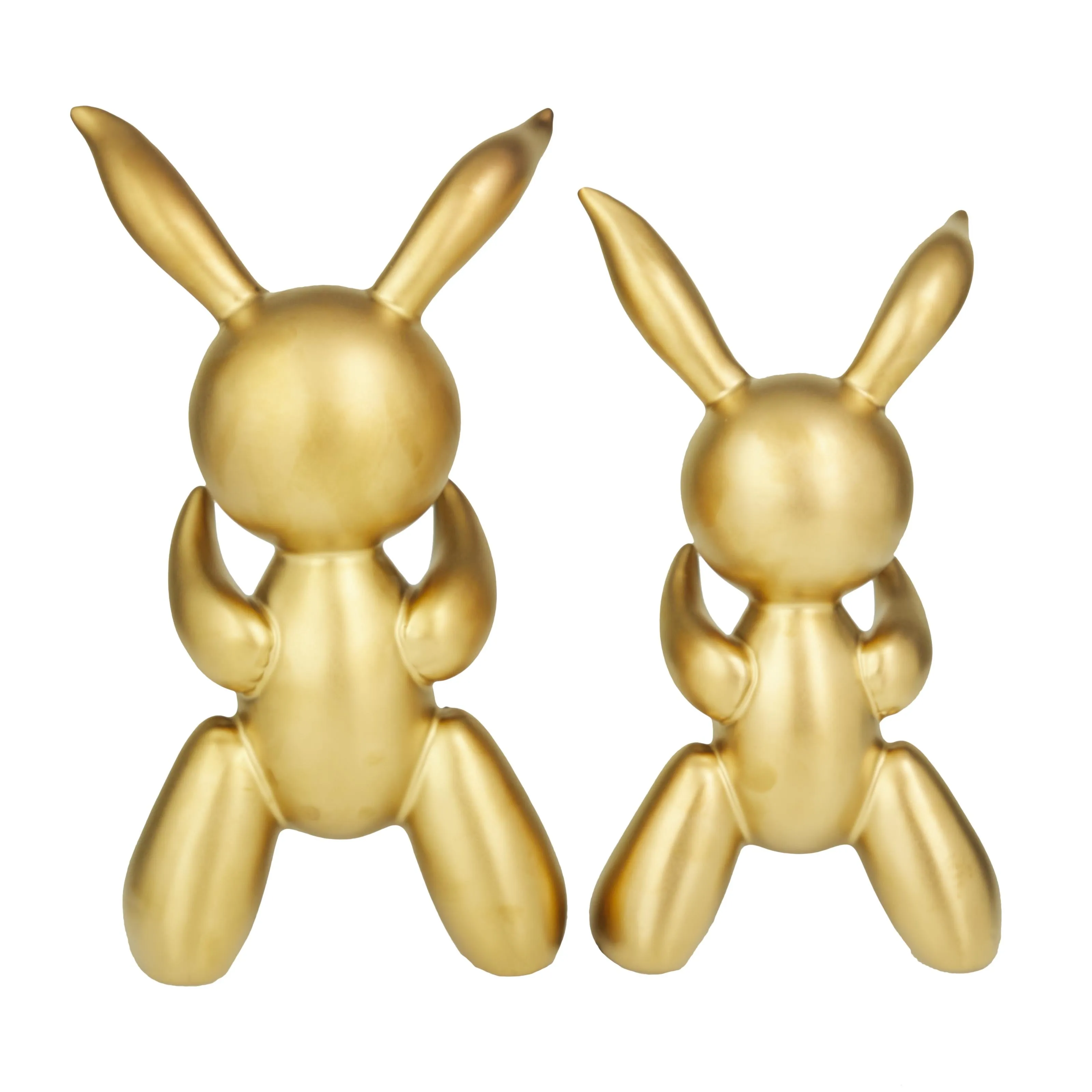 GOLD CERAMIC BALLOON RABBITS