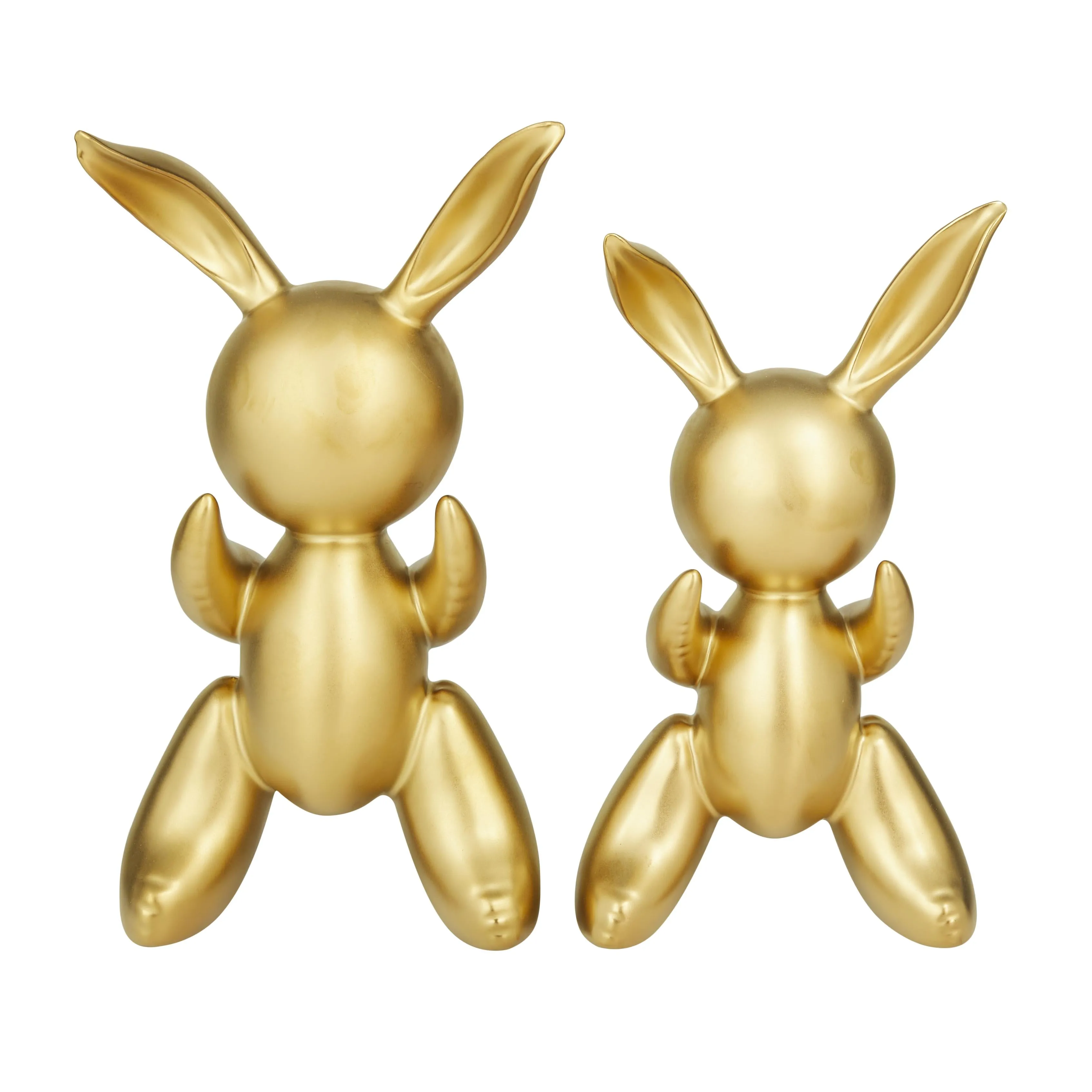 GOLD CERAMIC BALLOON RABBITS