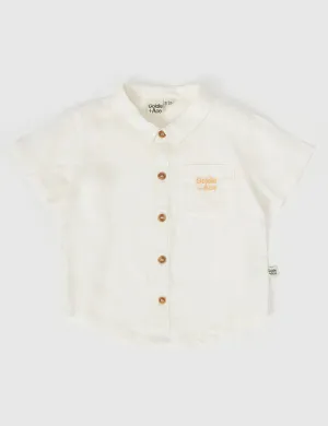 GOLDIE & ACE HOLIDAY LINEN SHIRT IVORY