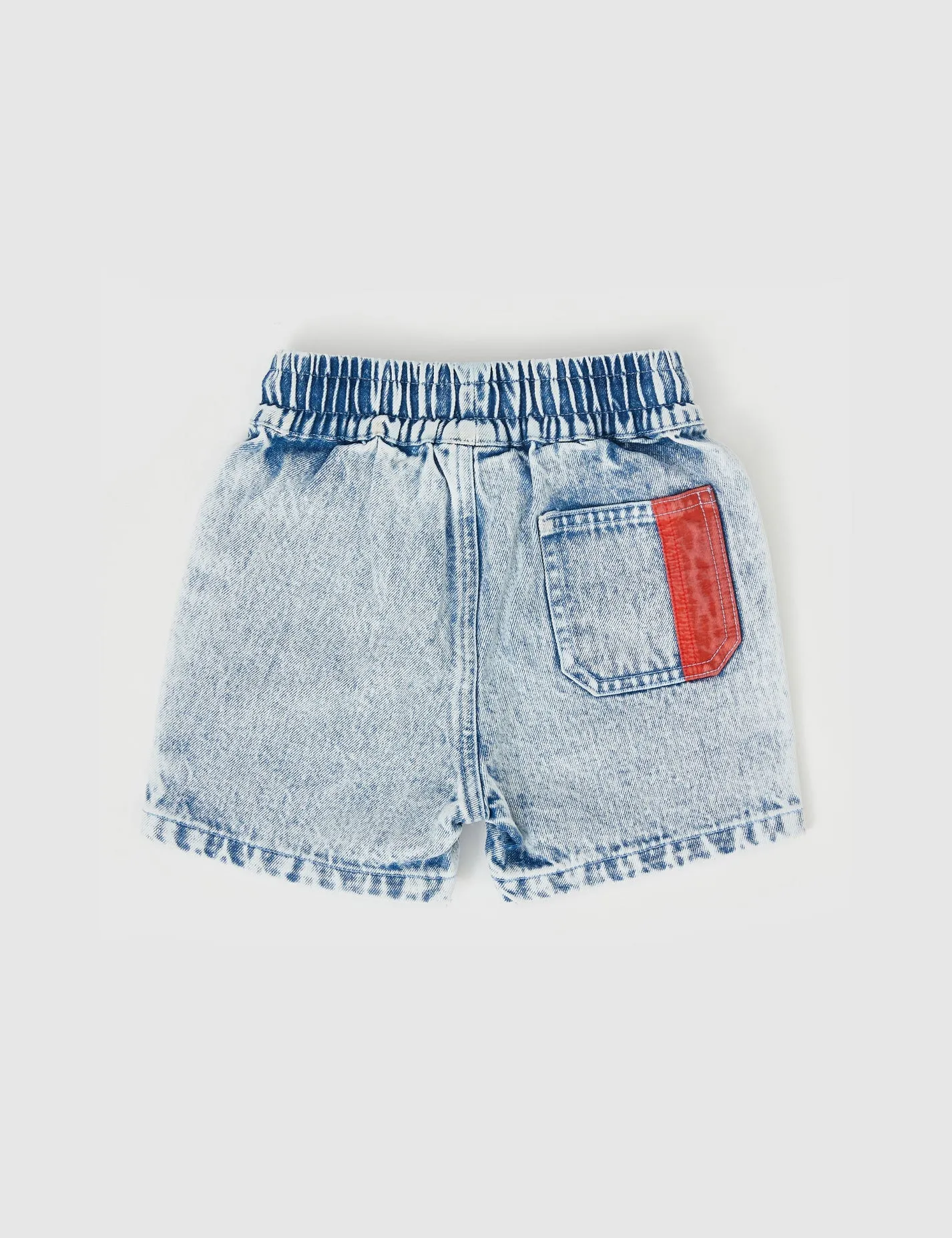 GOLDIE & ACE NOAH COLOUR POP CARGO DENIM SHORTS