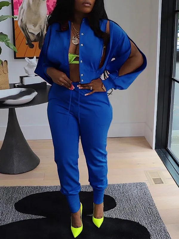 Gorgeousladie Zip Bomber Jacket & Jogger Pants Set