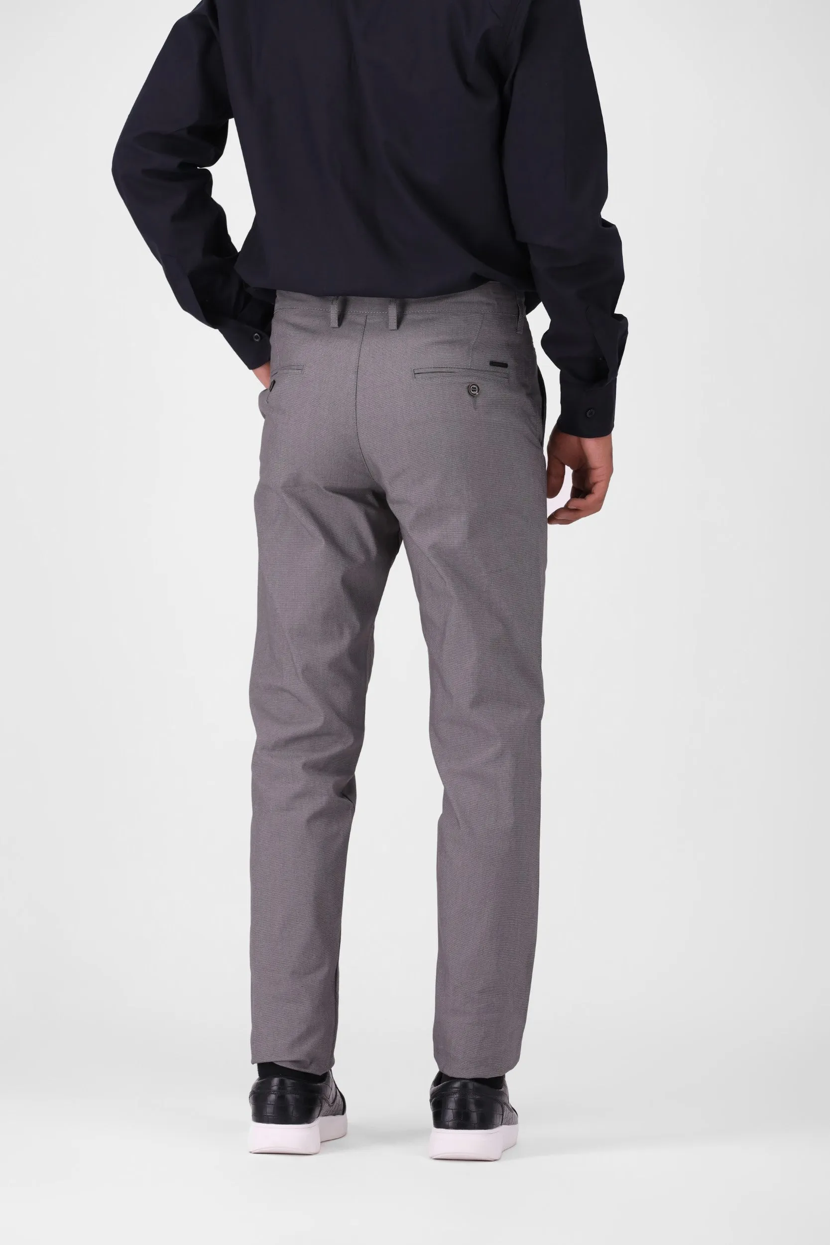 Grey Tappered Chino