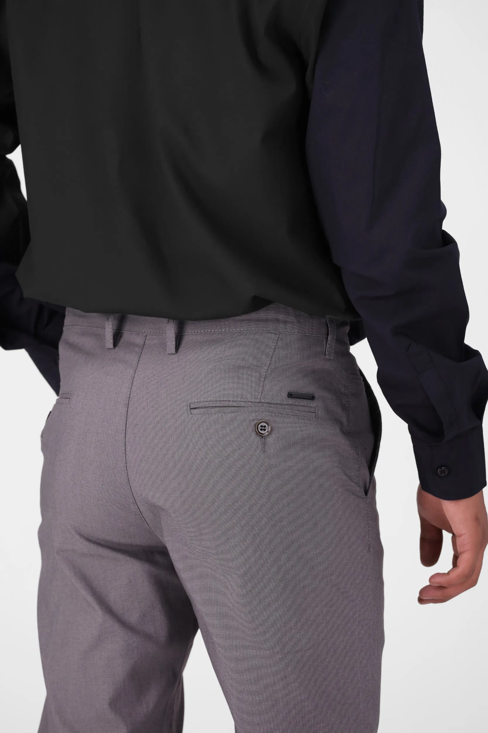 Grey Tappered Chino