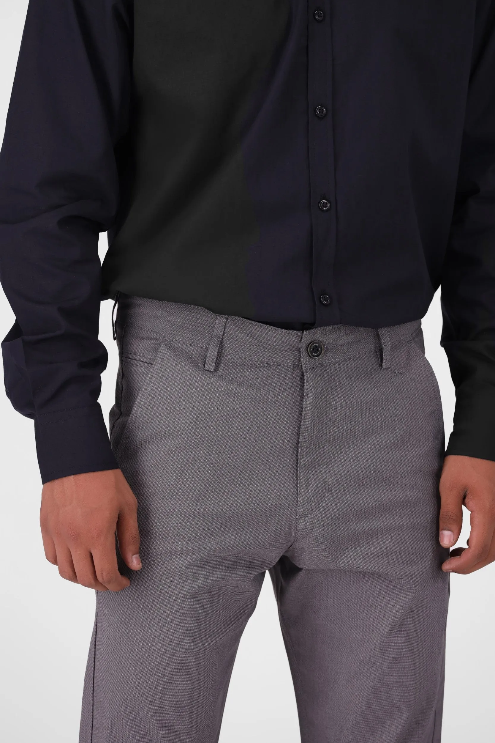Grey Tappered Chino