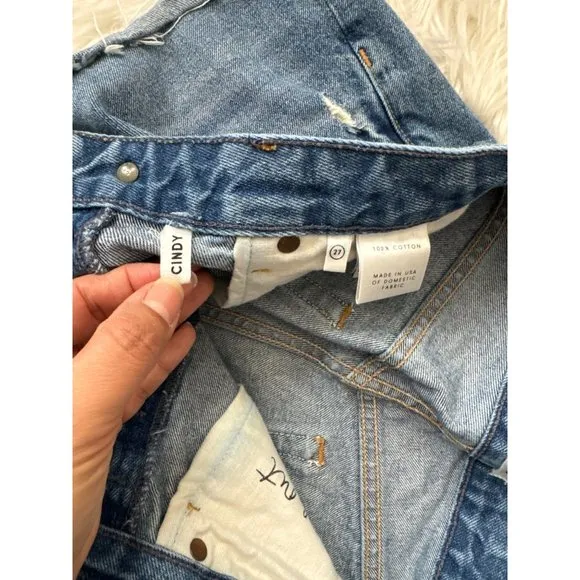 GRLFRND “CINDY” Jean Shorts Size 27