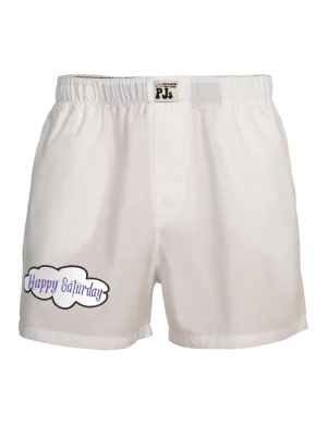 'Happy Saturday' Boxer Shorts