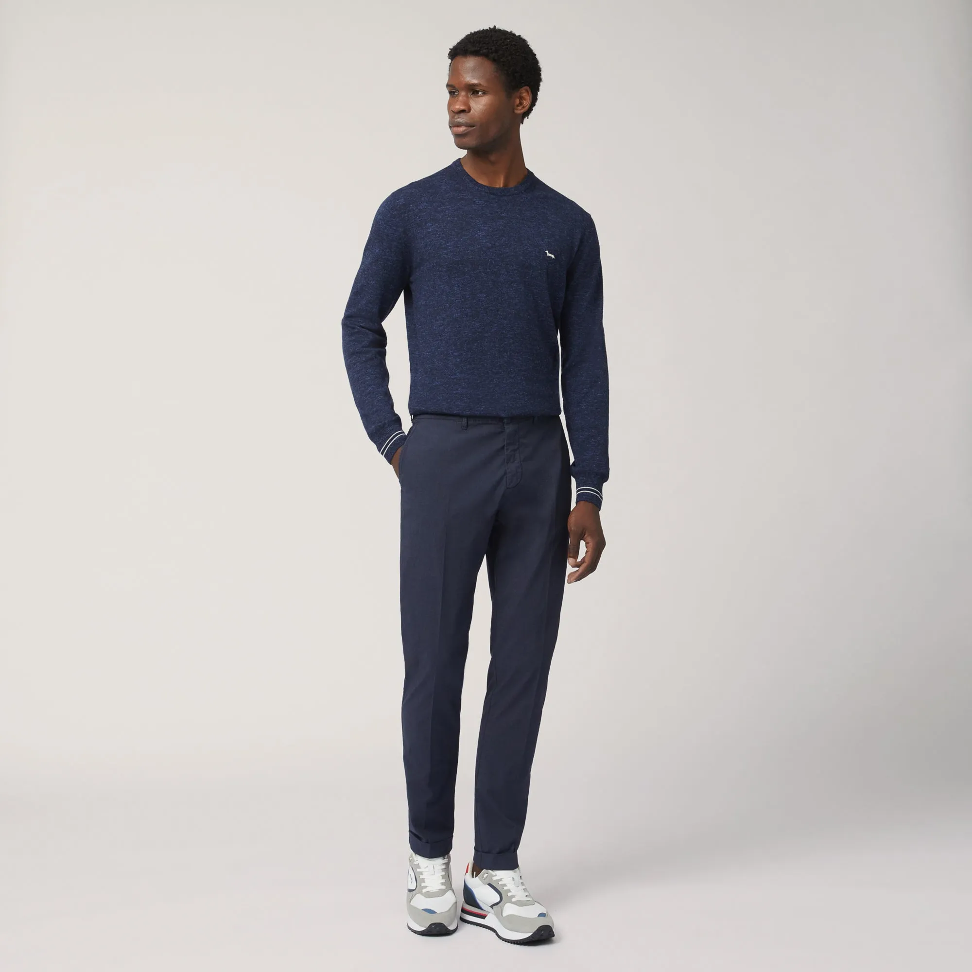 Harmont & Blaine Slim Fit Chino Pants - Navy