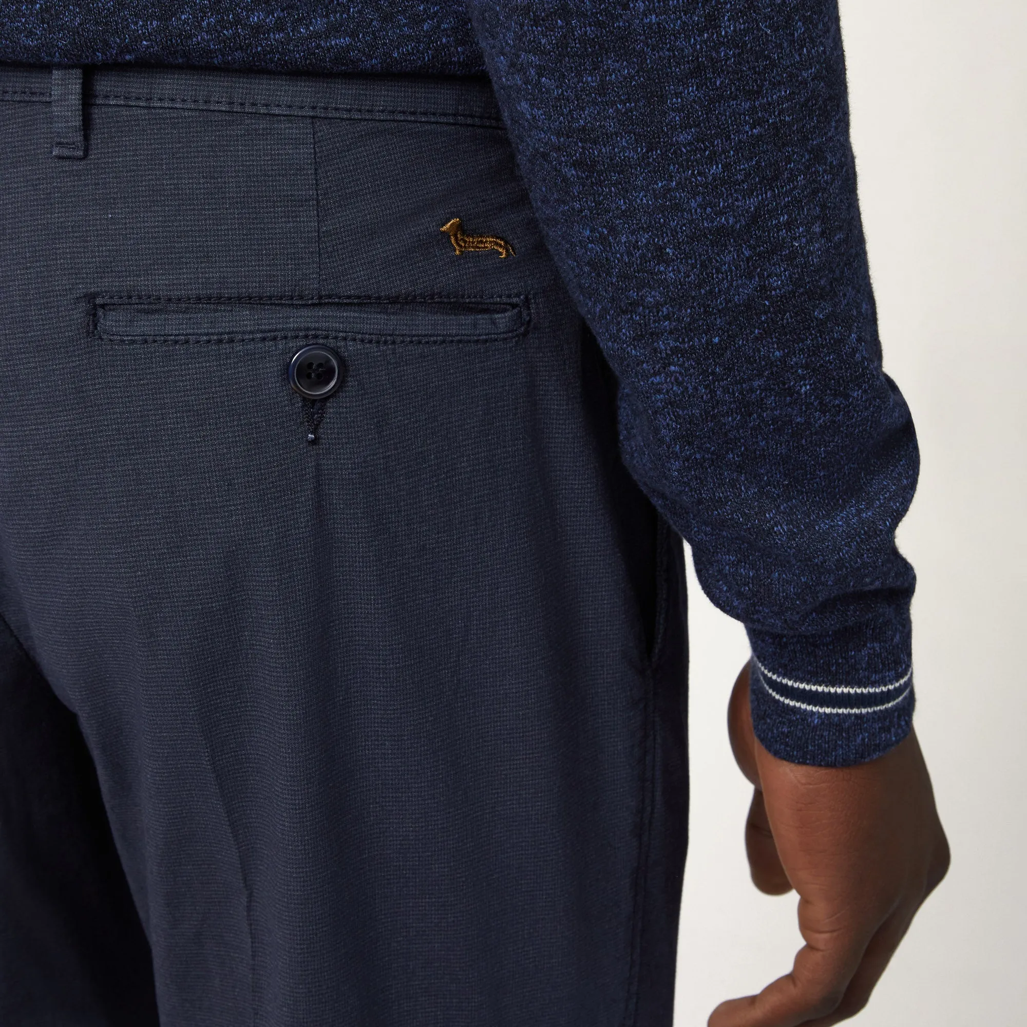 Harmont & Blaine Slim Fit Chino Pants - Navy
