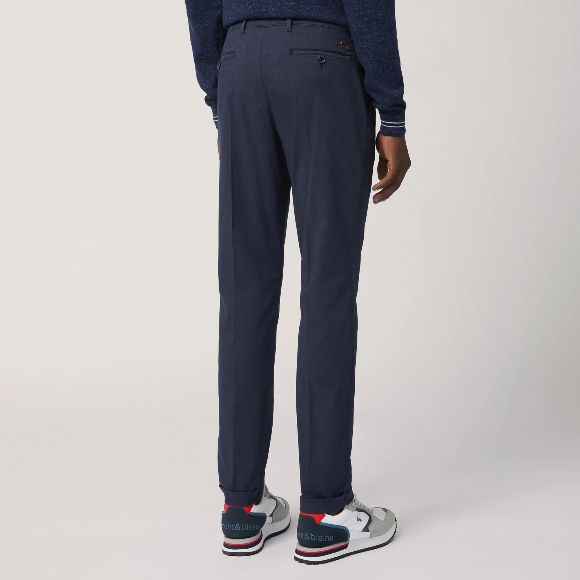 Harmont & Blaine Slim Fit Chino Pants - Navy