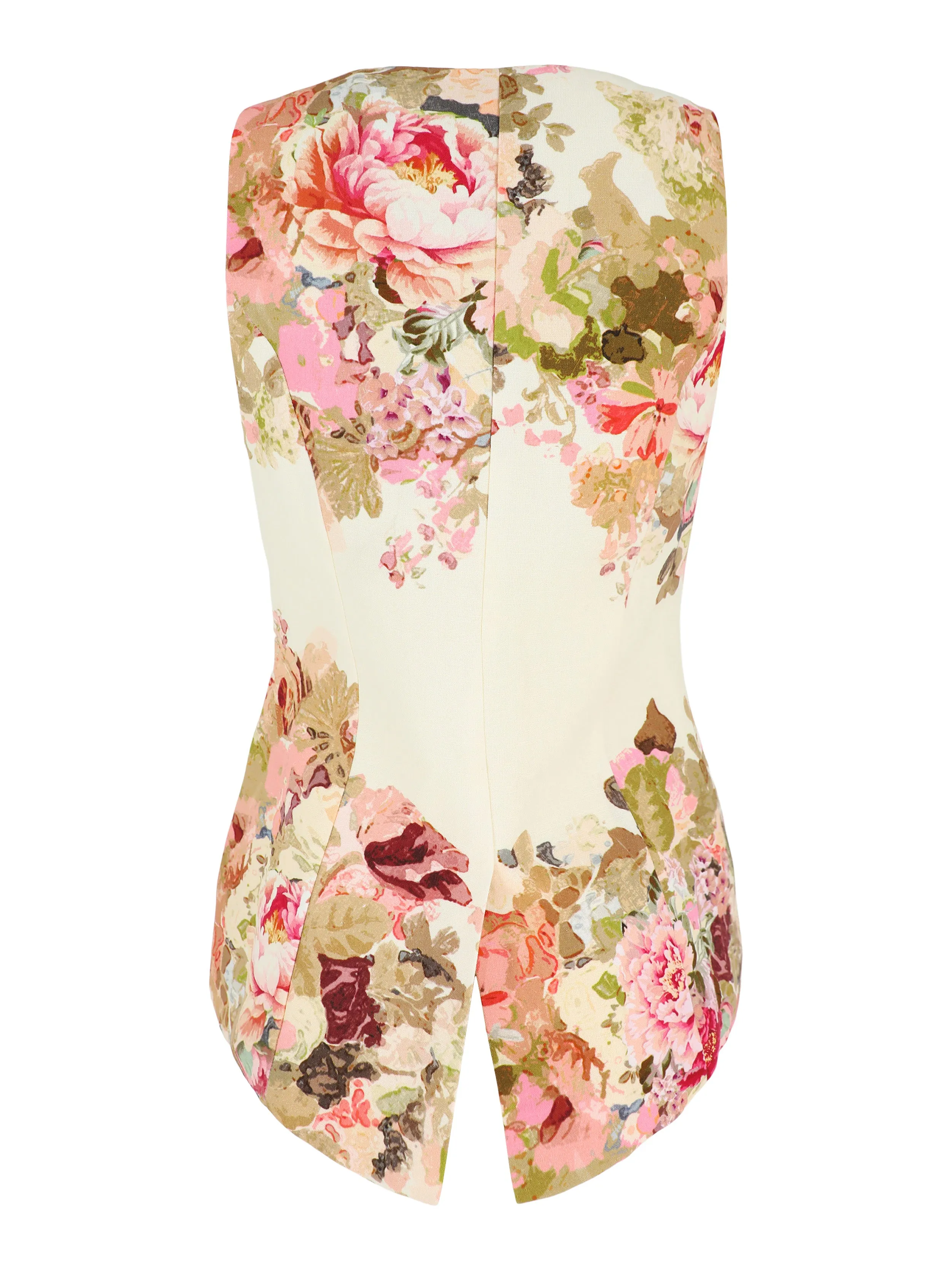 Hemant and Nandita Waist Coat in Off-White Mix