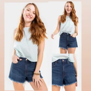 High waisted denim shorts size 30 perfect for summer