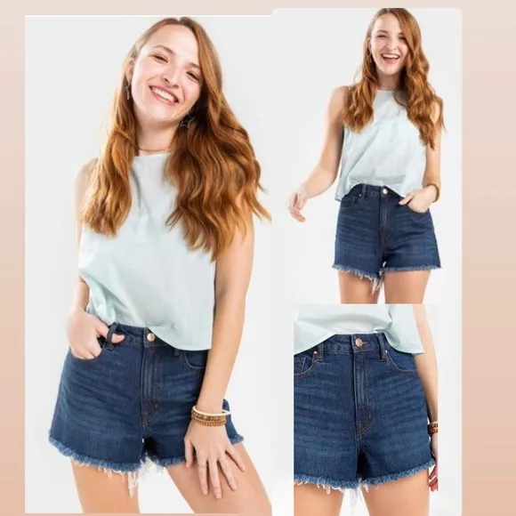 High waisted denim shorts size 30 perfect for summer