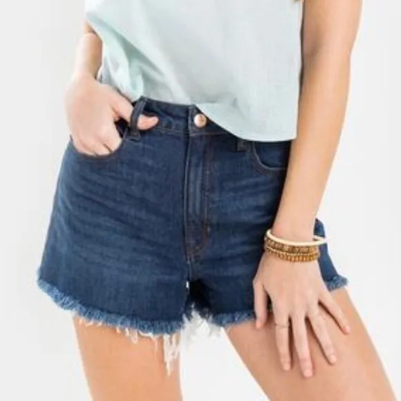 High waisted denim shorts size 30 perfect for summer