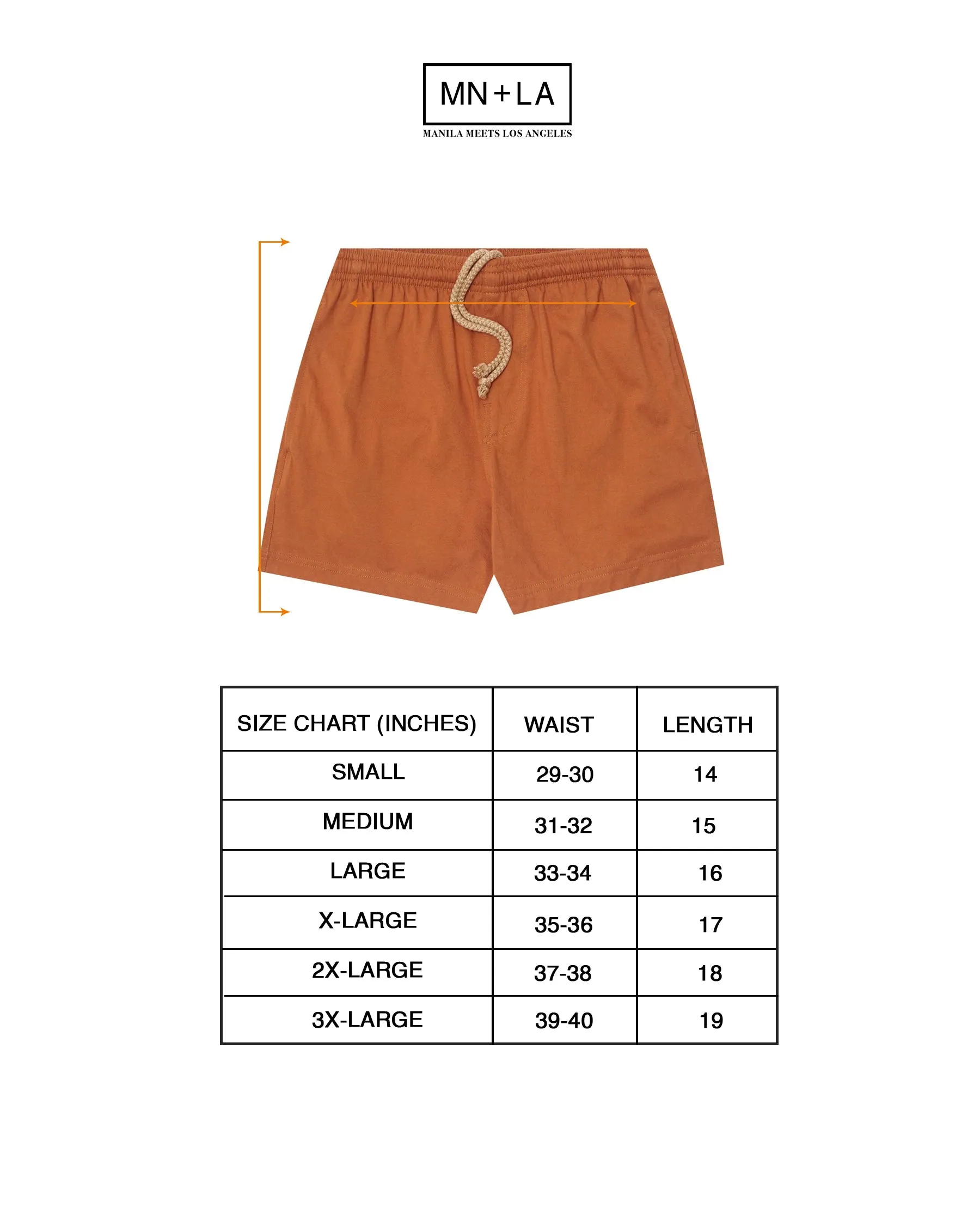 HOUSE SHORTS IN TANGERINE