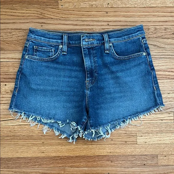 Hudson Denim Frayed Hem Women's Shorts Gemma 27