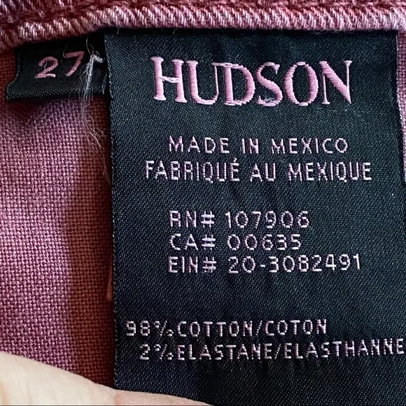 Hudson Kenzie Cut Off Shorts Dusted Orchid Size 27