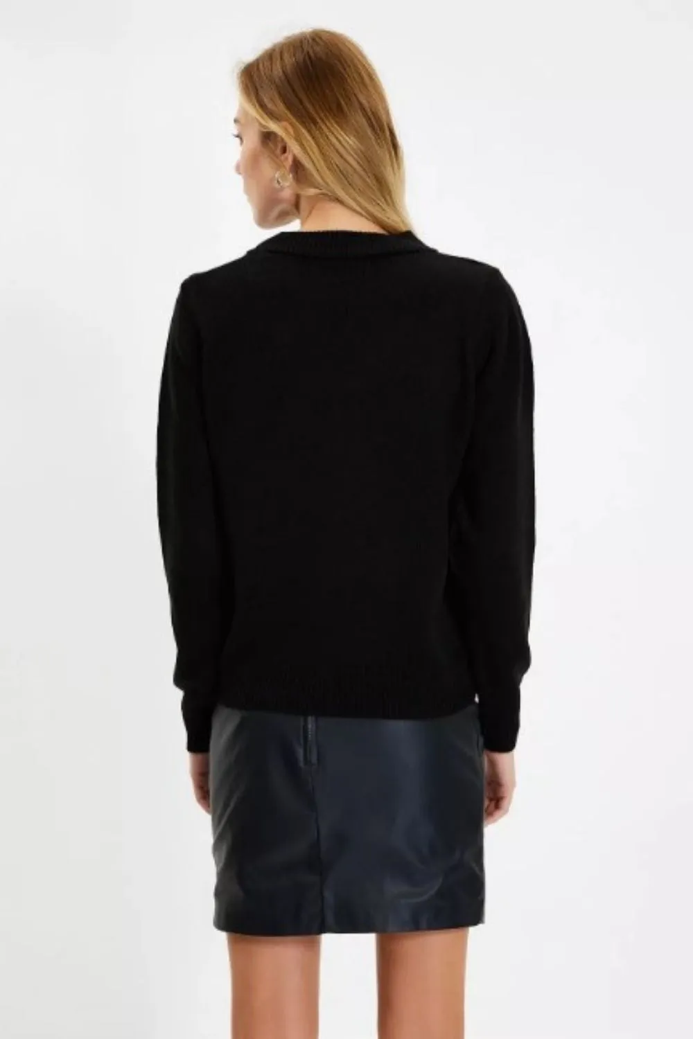I M Watching You Black Full Sleeve Top