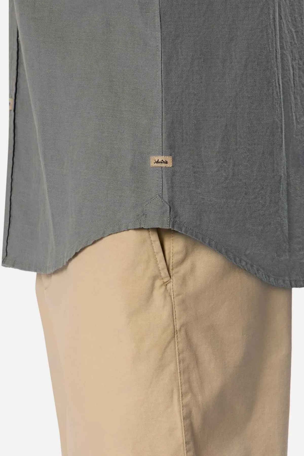 Industrie The Tennyson Linen Blend Short Sleeve Shirt