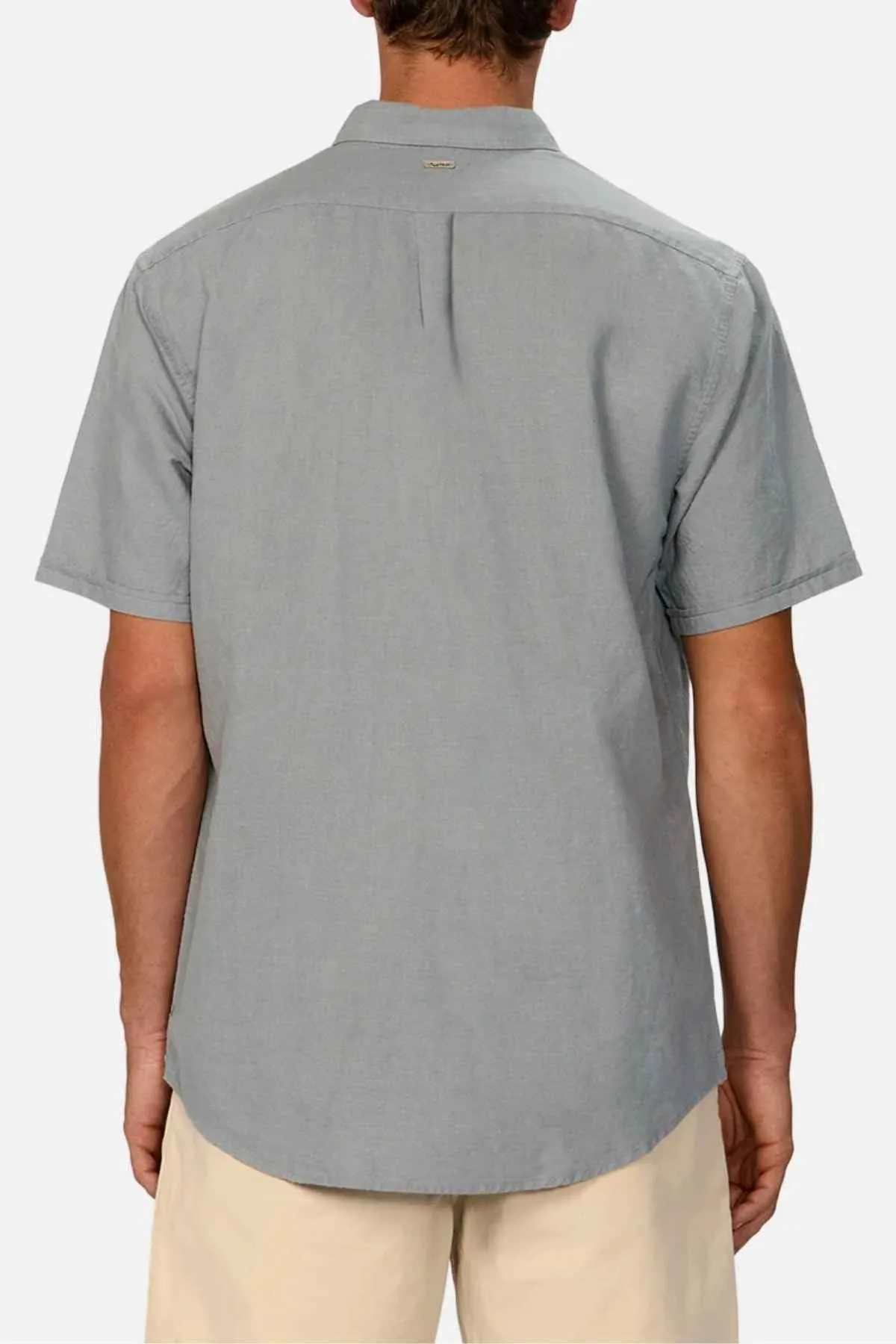 Industrie The Tennyson Linen Blend Short Sleeve Shirt
