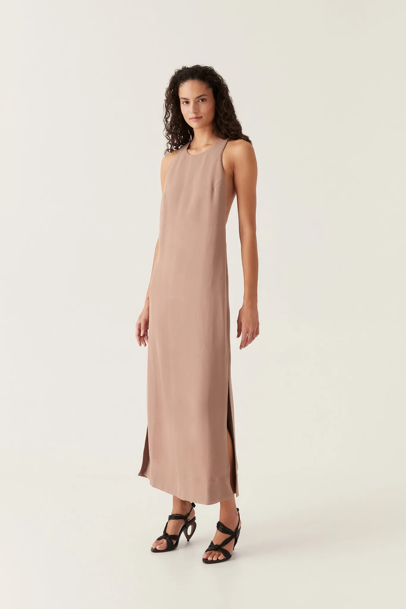 Intrigue Twist Back Maxi Dress