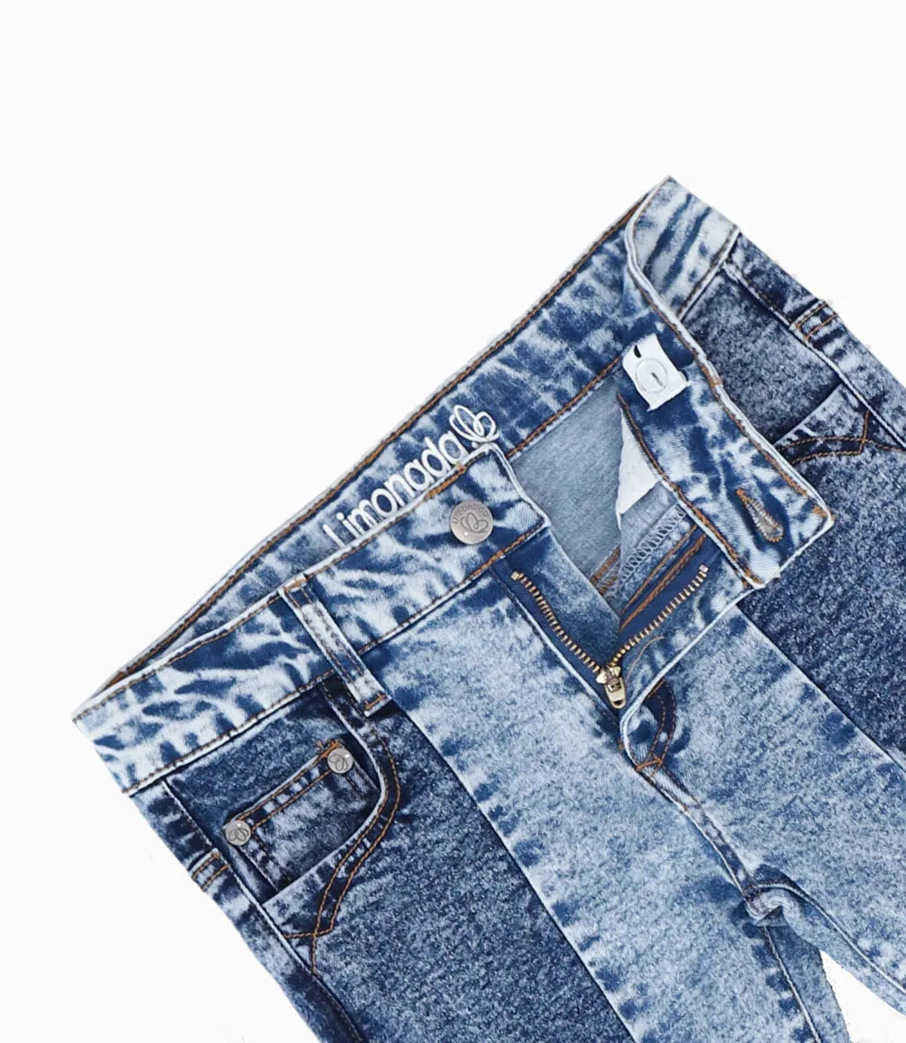 Jeans Niña Bicolor