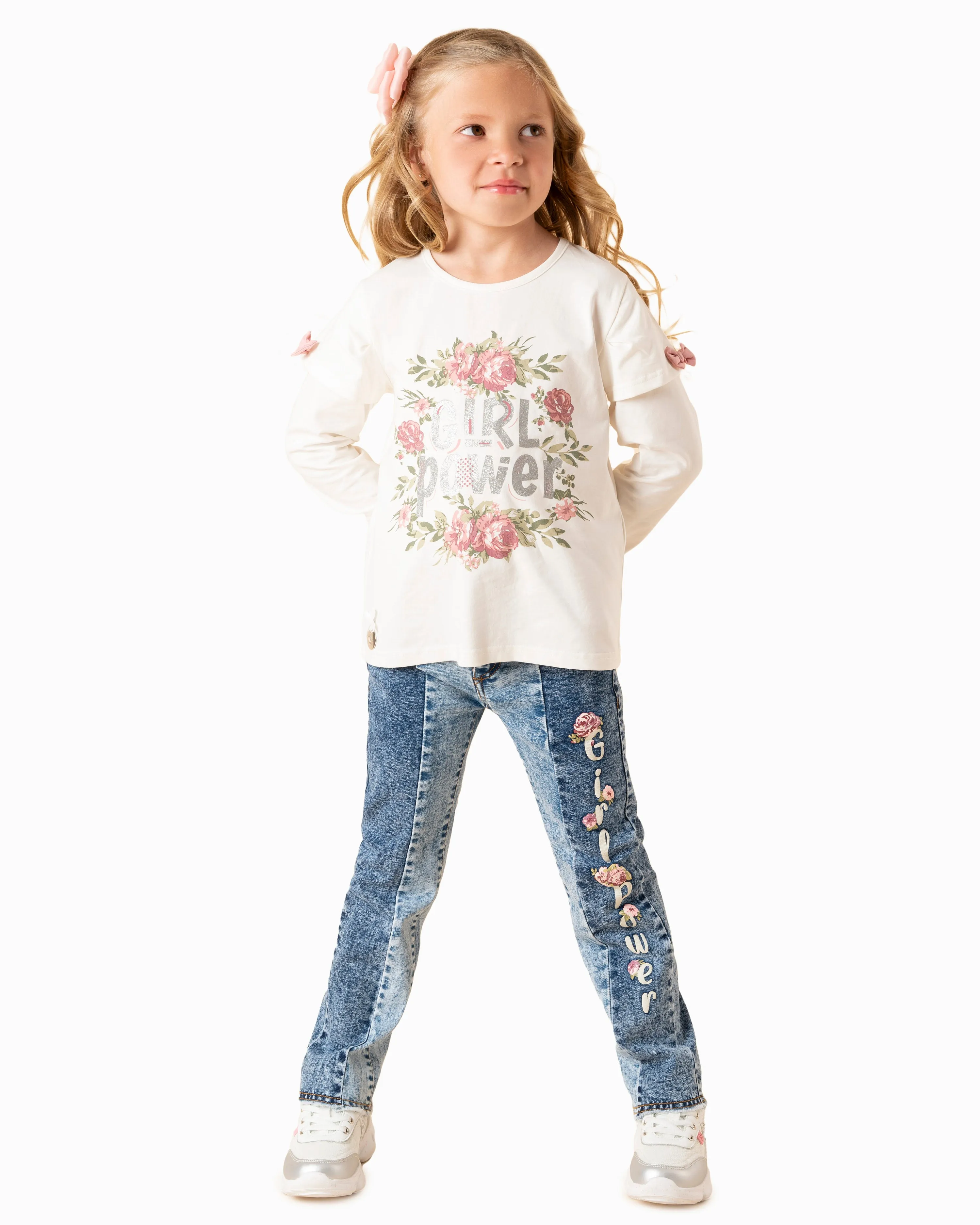 Jeans Niña Bicolor