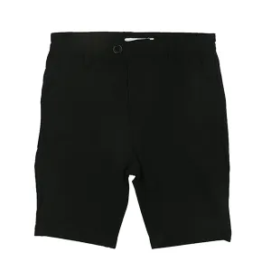 Jersey Cotton Black Dress Shorts by Motu