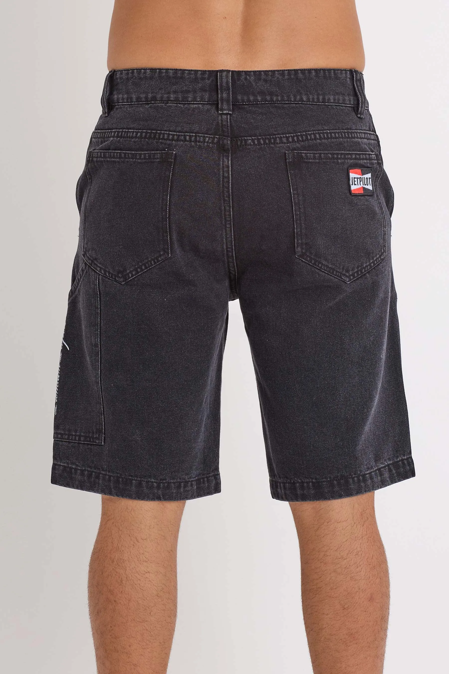 Jetpilot Denim Carpenter Short - Black