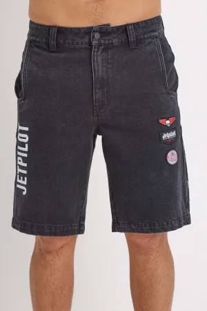 Jetpilot Denim Carpenter Short - Black