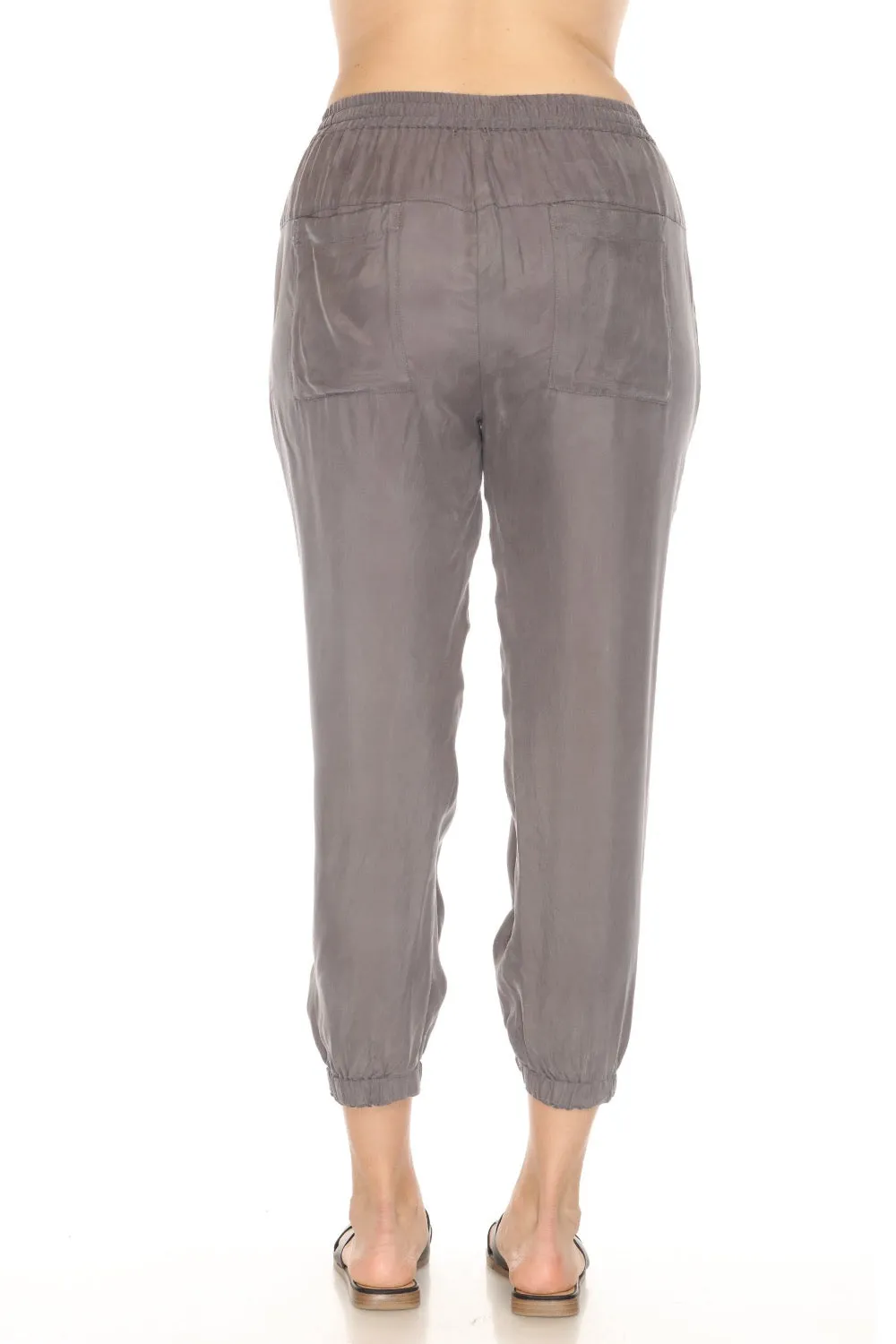 Johnny Was Pete & Greta Grey Cropped Jogger Pants P66019